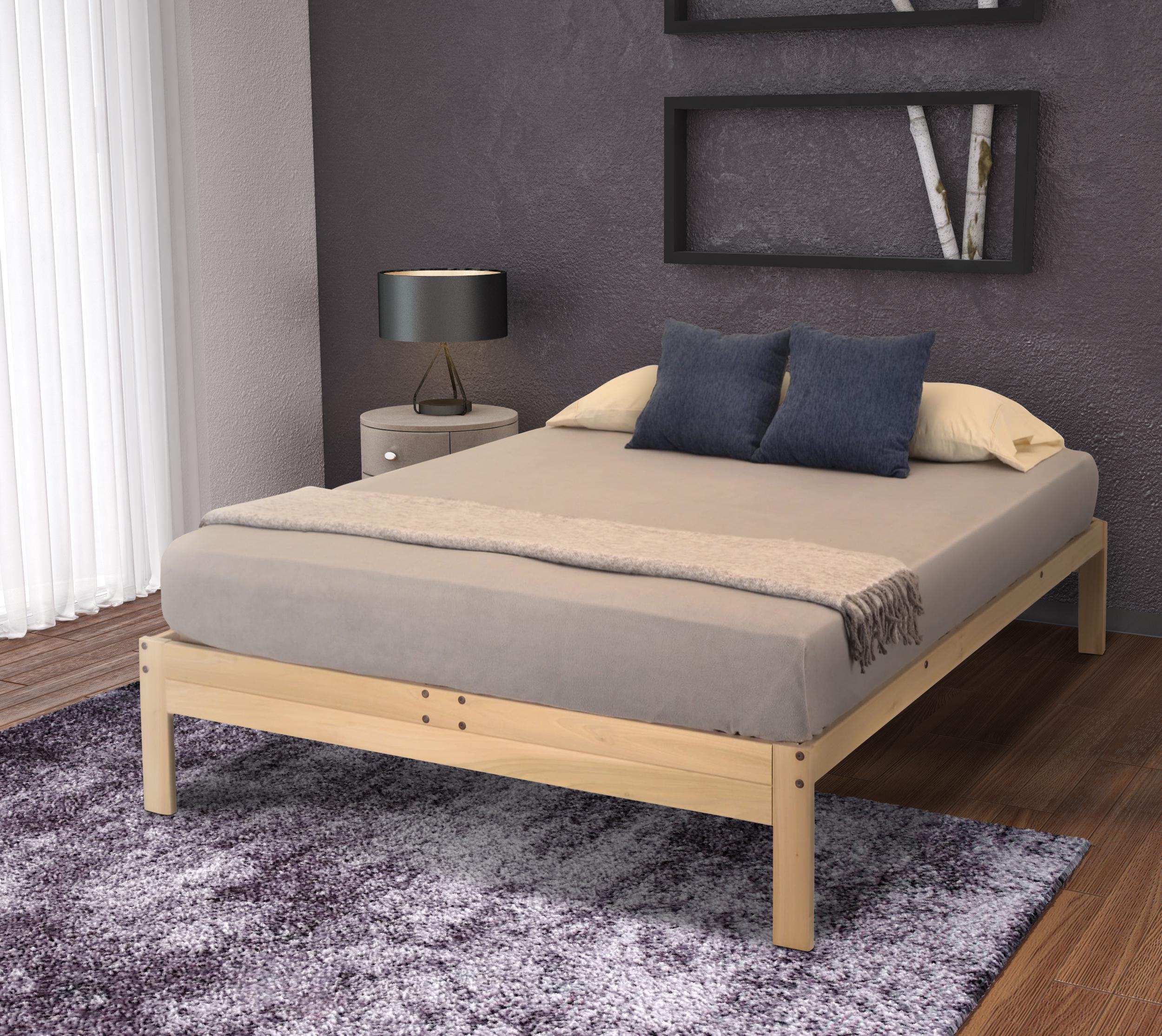 Nomad King Solid Wood Platform Bed Frame