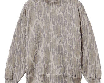 Felpa a collo alto Mossy Oak® / Pullover mimetico Mossy Oak® / Felpa da caccia / Girocollo mimetico / Abbigliamento mimetico per attività all'aperto