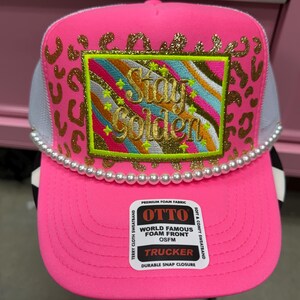 Leopard Trucker Hat Neon - Etsy display picture 3