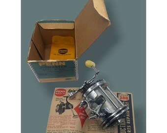 Vintage Penn Squidder No. 140 Saltwater Fishing Reel Made in USA w/ Penn Box