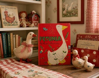 Petunia Roger Duvoisin Vintage Hardcover Weekly Reader Childrens Book 1950 Knopf