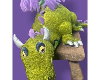 Vintage Manhattan Toy "Bartholomew" Retired Dragon Stuffed Fantasy Large Plush