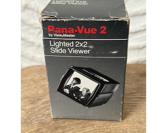 Visor de diapositivas automático iluminado Pana-Vue Vintage 2x2 de 35 mm de View Master GAF