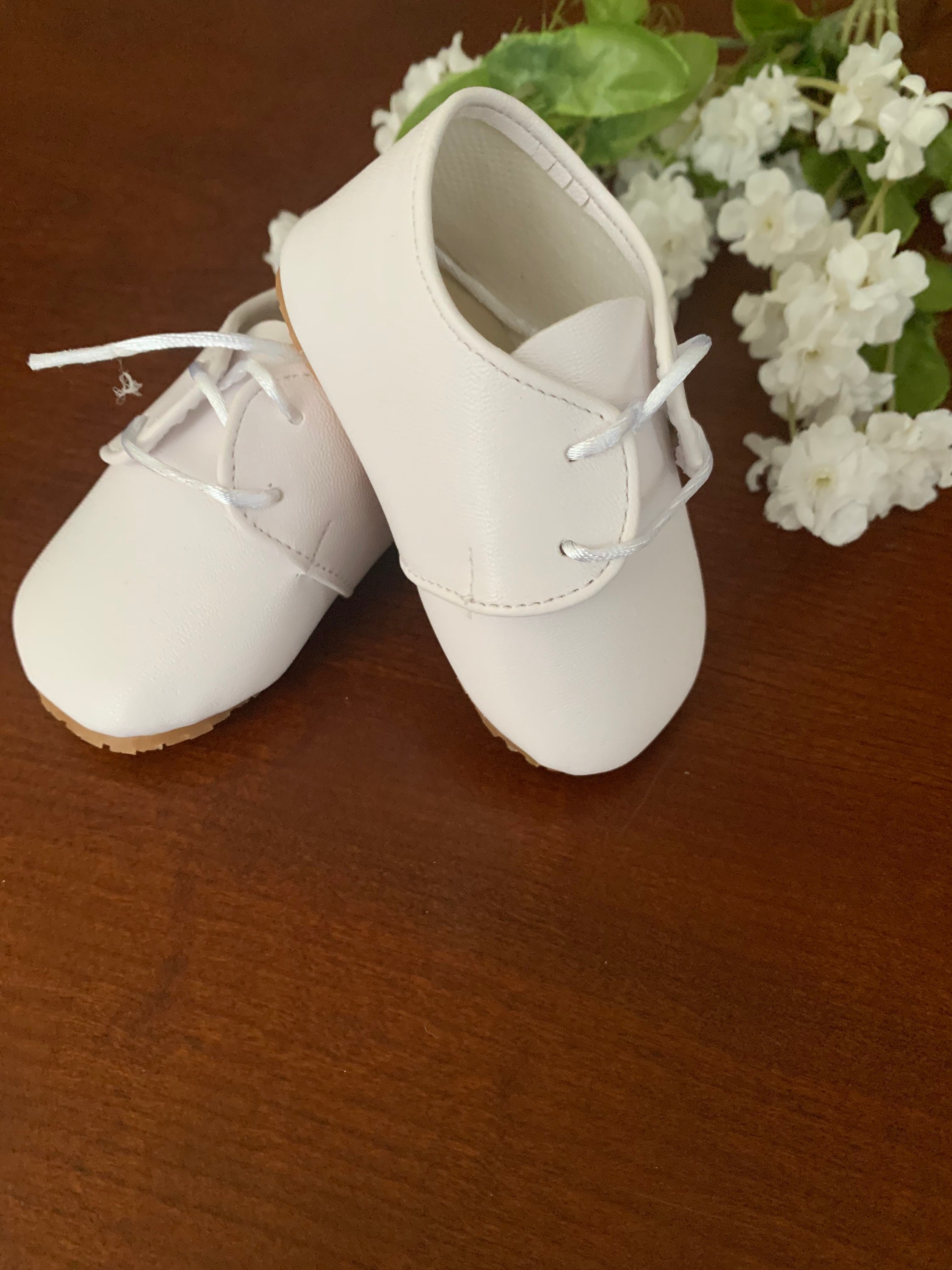 Baptism Shoes Small Baby Boy Baptism Shoes White Shoes Etsy