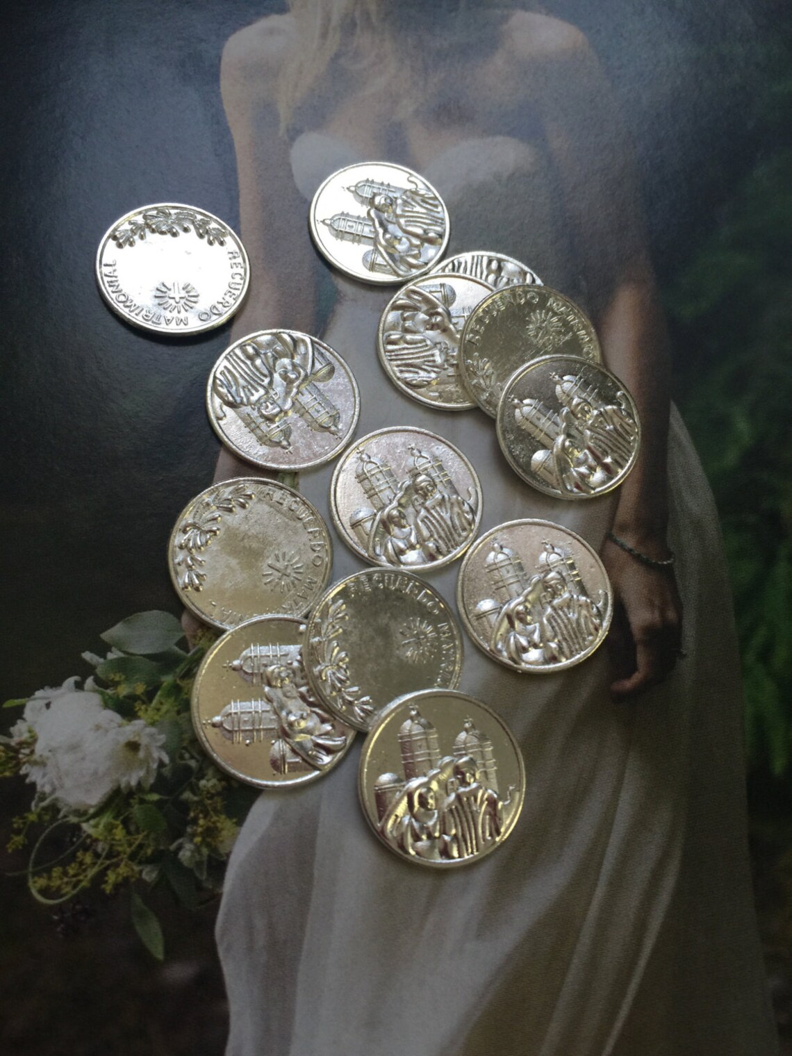Coin Arras Wedding Coins Wedding Arras Tradition Religious Etsy