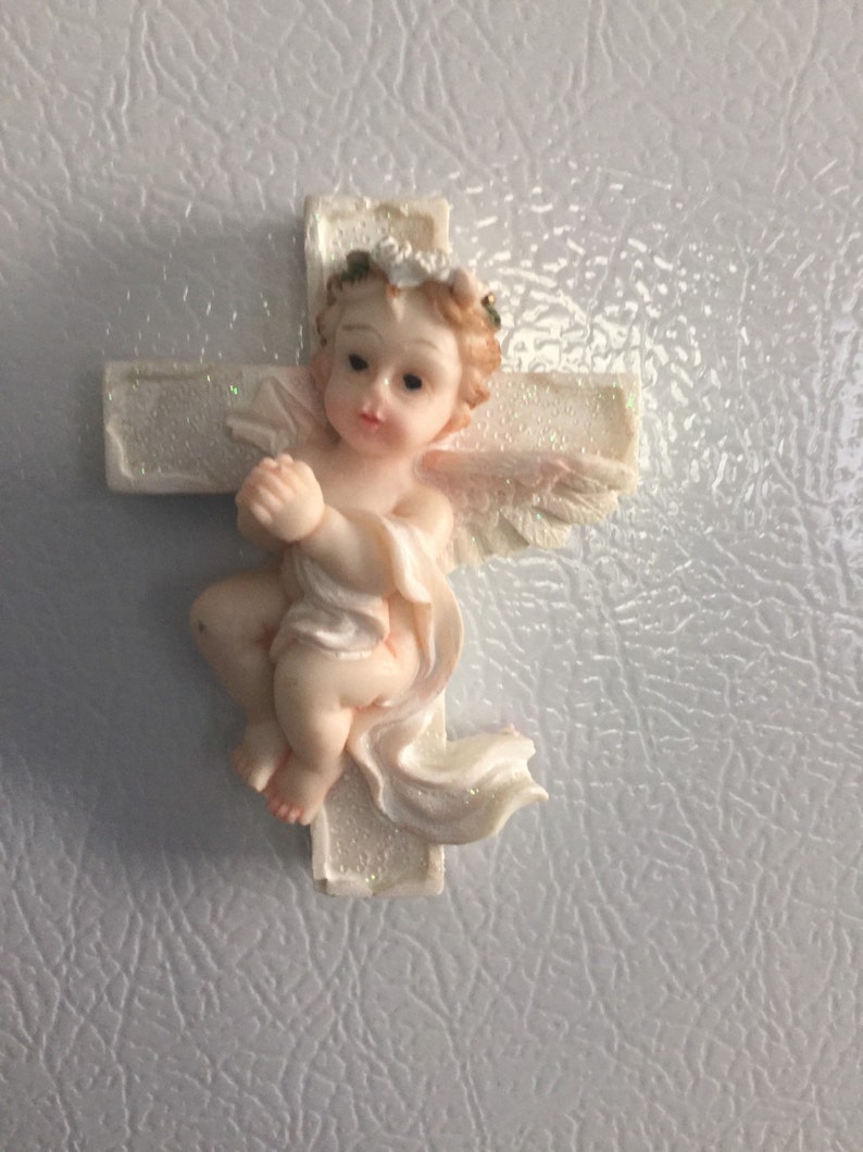 14 Baptism Favors Angels magnet thanks favors Narelo wedding favors gifts event communion favors angel favors