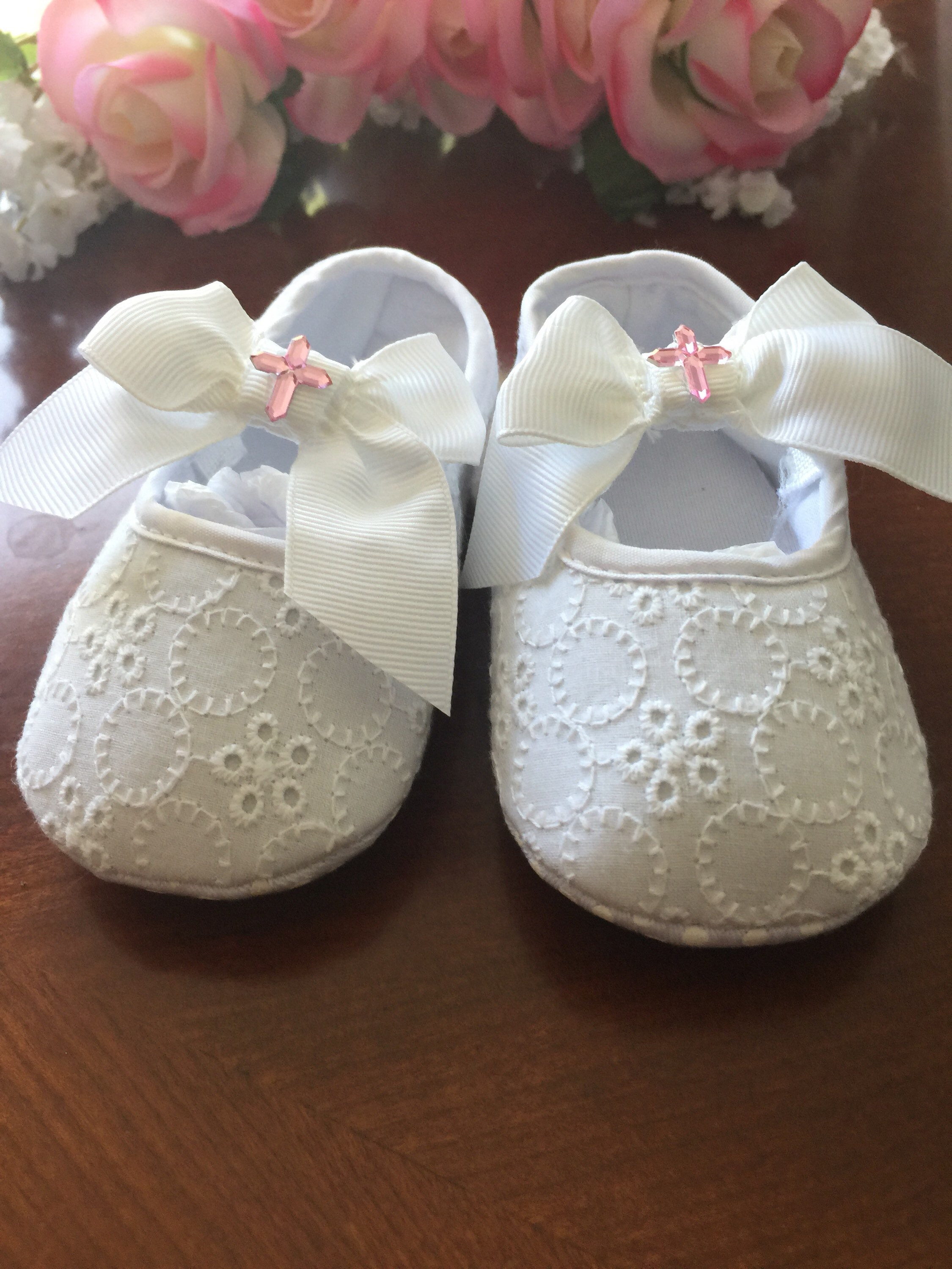 Bautizo Bautismo Bebé niña zapatos Blanco Bendición o Bautizo Etsy