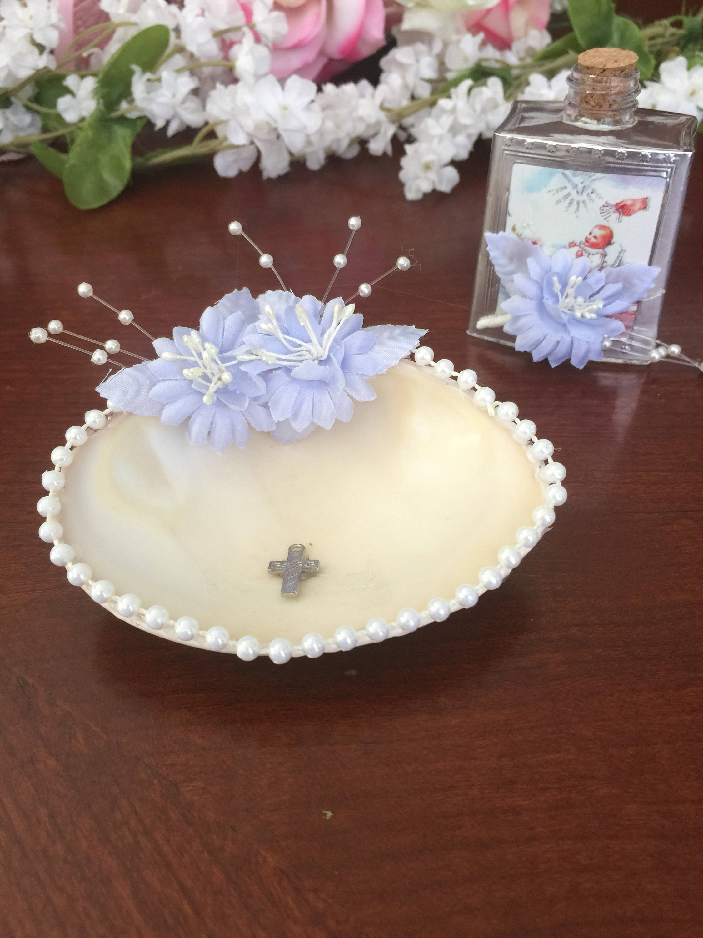 Baptism shell christening shell pabtism ceremony shell Etsy