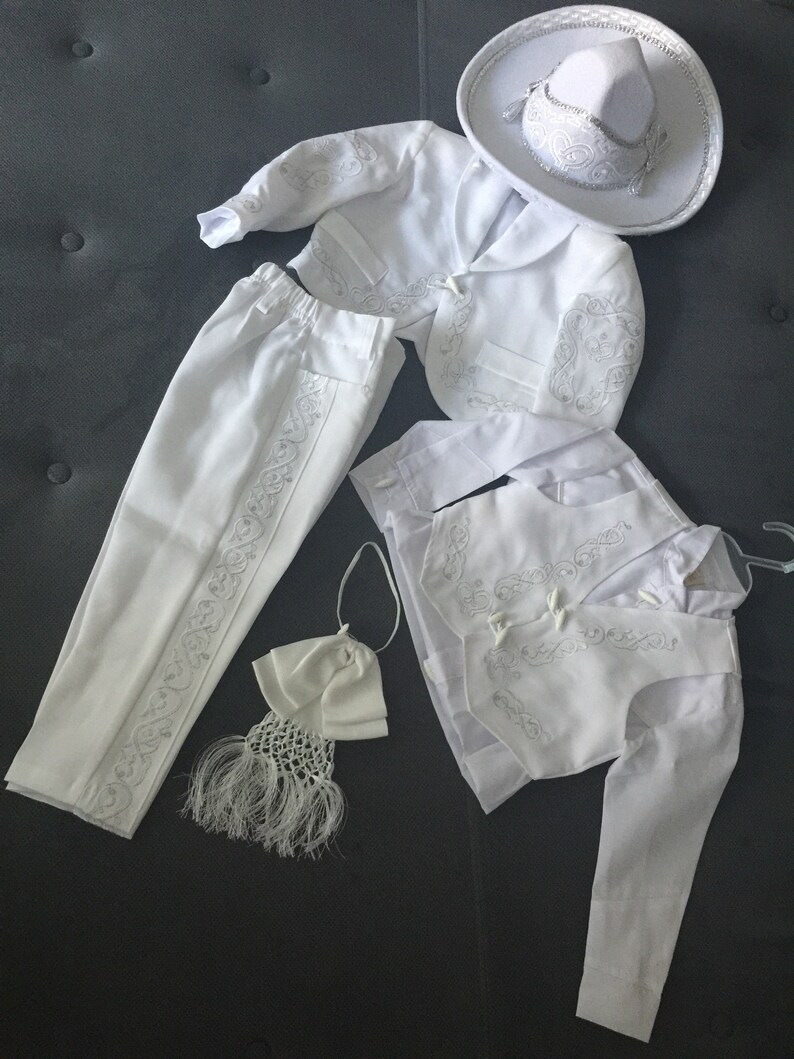 6 piezas Traje Charro Bautismo primera comunión o ceremonia Etsy