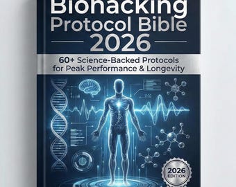 Biohacking Zertifikat Bibel 2026 | 60+ wissenschaftlich abgesicherte Verfahren für Spitzenleistung und Langlebigkeit