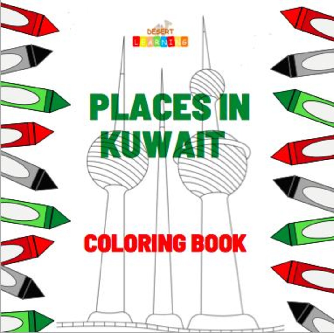 Places in Kuwait Coloring Book - Etsy