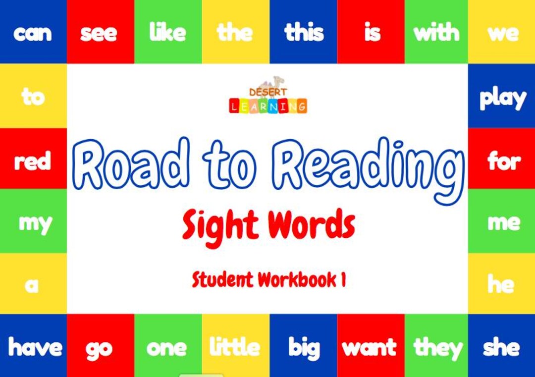 Sight Word Student Workbook 1 & 2 - Etsy