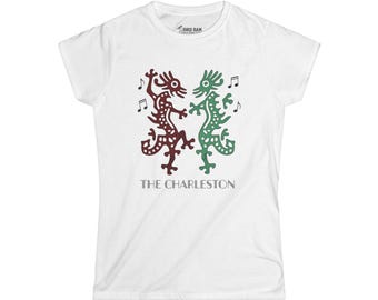 T-shirt pour femme Mahjong Charleston | T-shirt dragon Mah Jongg