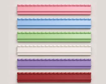 Estantes para Mahjong de 20 pulgadas / Juego de 4 estantes de madera auténtica con empujadores magnéticos festoneados / 6 colores a elegir / Estantes para Mah Jongg