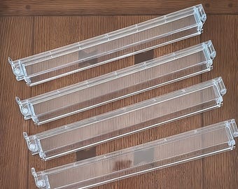 Mahjong "Flip Finish" Tile Racks - Clear Acrylic (Set of 4) with Pushers & Winning Hand Reveal