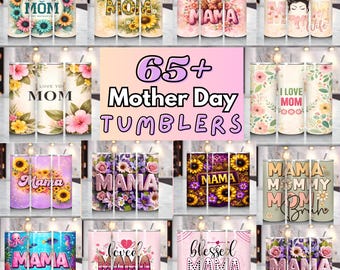 65+ Mama Becher Wrap Bundle, Leopardenmuster Mom Becher, Floral Mama Becher, Moms Life Becher, Messy Bun Becher