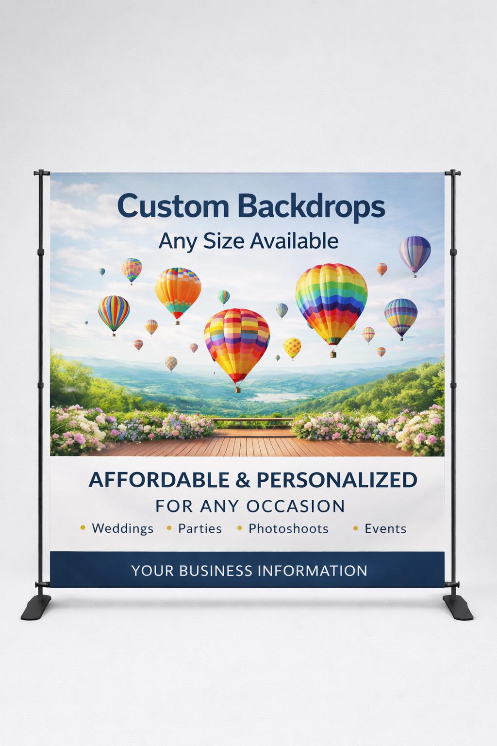 Custom Event Backdrop Banner | Personalized Photo Backdrop for Any ...