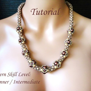 ELIXIR beaded necklace beading tutorial beadweaving pattern seed bead beadwork jewelry beadweaving tutorials beading pattern instructions