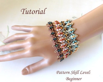 FIACLE SIORC beaded bracelet beading tutorial beadweaving pattern seedbead beadwork jewelry beadweaving tutorial beading pattern instruction