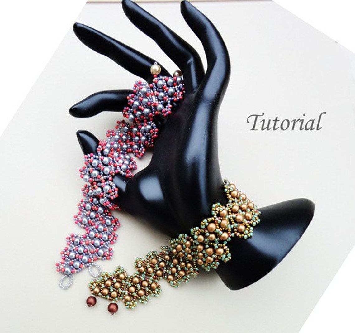 ZIGZAG Beaded Bracelet Beading Tutorial Beadweaving Pattern Etsy