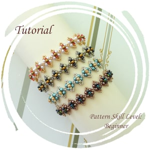Tutorial de abalorios para pulsera de cuentas FIACLE SIORC, patrón de tejido de cuentas, joyería con cuentas de semillas, tutorial de tejido de cuentas, instrucciones de patrón de abalorios