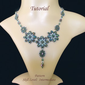 LABRADOR superduo beaded necklace beading tutorials and patterns seed bead beadwork jewelry beadweaving instructions