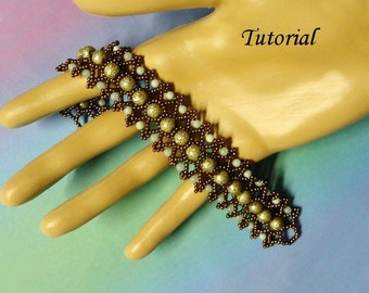 PISTACHIO beaded bracelet beading tutorial beadweaving pattern seed bead beadwork jewelry beadweaving tutorials beading pattern instructions