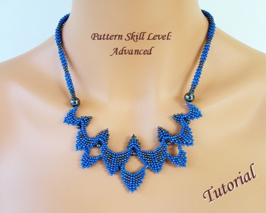 SYDNEY Beaded Necklace Beading Tutorial Beadweaving Pattern Seed Bead