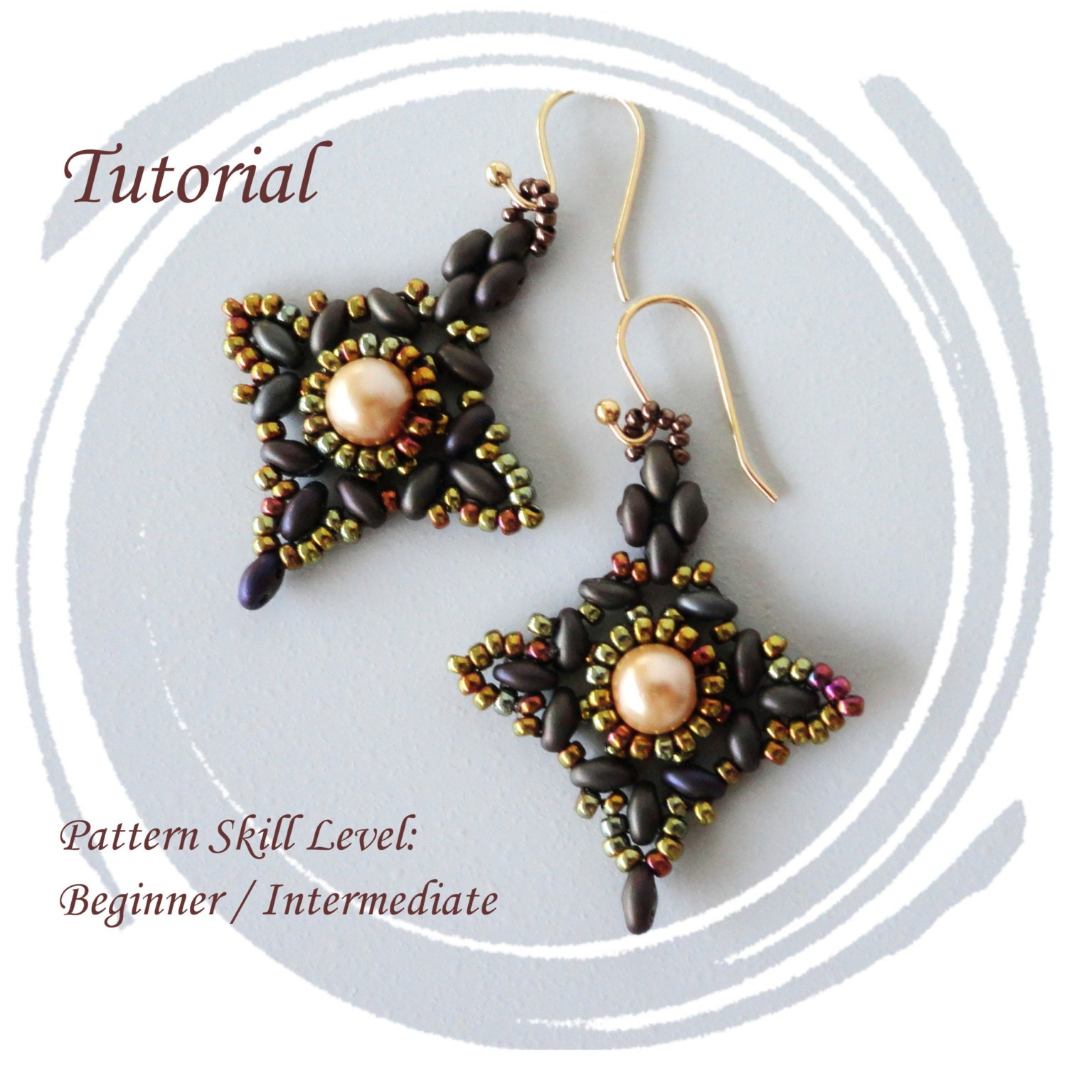 ETOILE du BERGER beaded earrings beading tutorials and Etsy