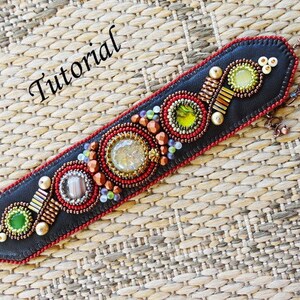 MIRABELLE patrón de pulsera de bordado de cuentas tutorial de cuentas cuentas de semillas joyería con cuentas tutoriales de tejido de cuentas instrucciones de patrón de cuentas