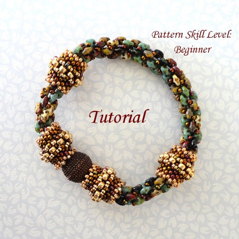 USE that SUPERDUO STASH beaded bracelet beading tutorial and pattern seed beads jewelry beadweaving tutorials pattern beadwork instructions image 3