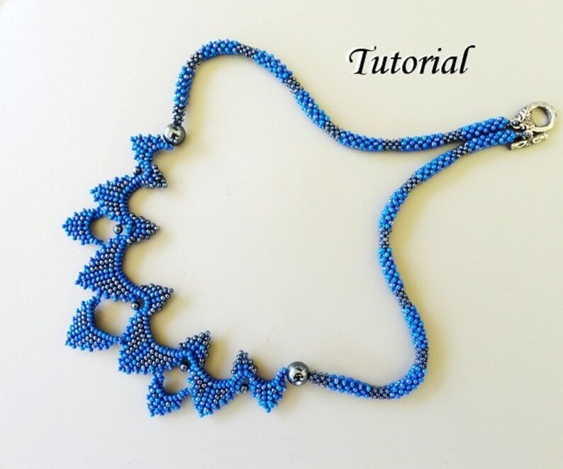 SYDNEY Beaded Necklace Beading Tutorial Beadweaving Pattern Etsy