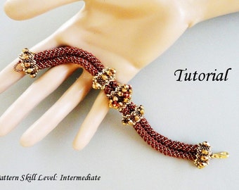 ARVEN beaded bracelet beading tutorial beadweaving pattern seed bead beadwork jewelry beadweaving tutorials beading pattern instructions