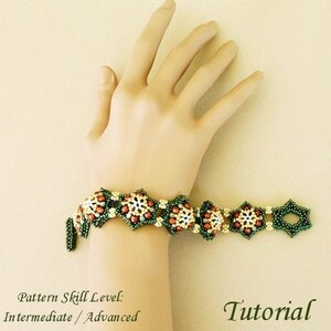 FILIGREE beaded bracelet beading tutorial beadweaving pattern seed bead beadwork jewelry beadweaving tutorials beading pattern instructions