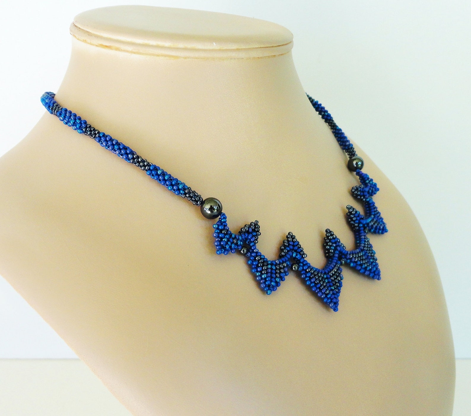 SYDNEY beaded necklace beading tutorial beadweaving pattern Etsy España