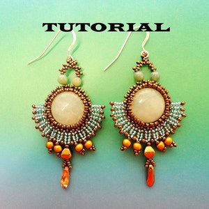 ROMANTIC beaded earrings beading tutorial beadweaving pattern seed bead beadwork jewelry beadweaving tutorials beading pattern instructions