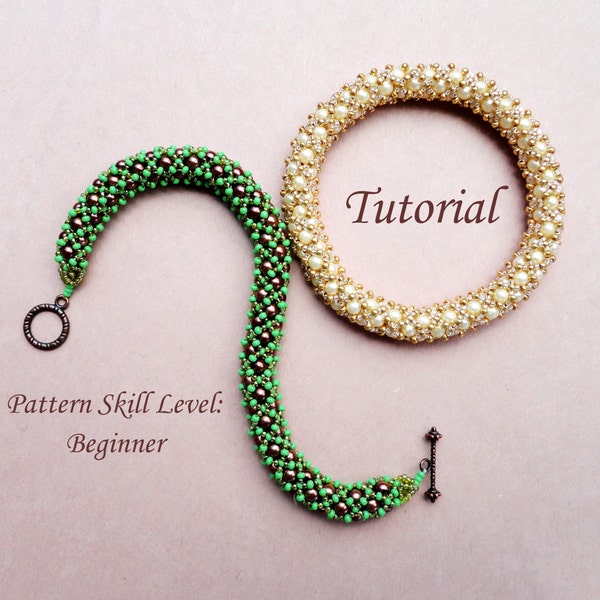 ELIXIR beaded bracelet or cuff beading tutorial beadweaving pattern seed bead jewelry beadweaving tutorial beading pattern instructions