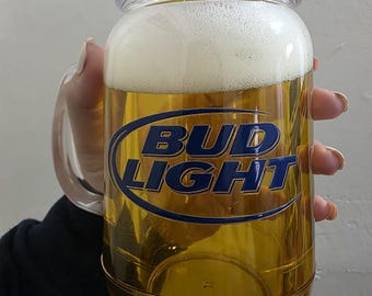 Bud Light 20 oz mason jar tumbler