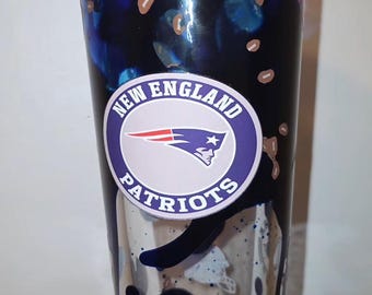 Football lava drip tumbler