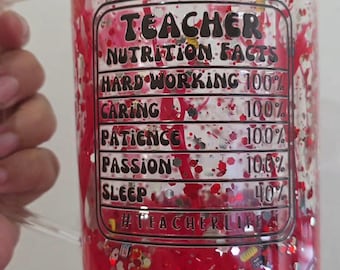 TEACHER 40oz lava drip tumbler