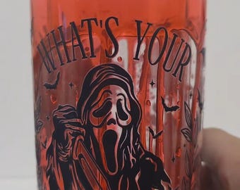 Ghostface 20 oz Tumblr with drip effect