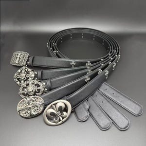 Ceinture Femme Cuir Imprimé Zèbre Avec Strass Et Clous Argentés - Taille Large 36-37 Pouces