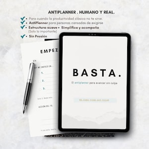GENOEG - (Anti) Minimalistische digitale planner om zonder druk vooruit te komen. Helderheid, orde en rust (printbare pdf).
