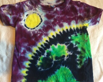 6 Month Baby Earth and Sun Tie Dyed Tee Shirt