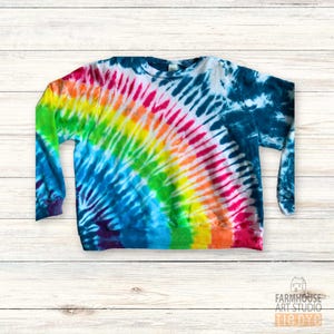 Kids Size 10 Over the Rainbow Tie Dye Sweatshirt