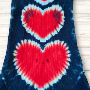 red white and blue tie dye dress Red, White, & Blue Tie Dye Spiral Tee M