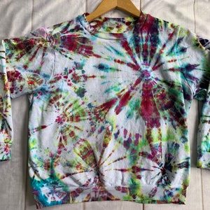 Kids Size 12 Color Burst Tie Dye Sweatshirt