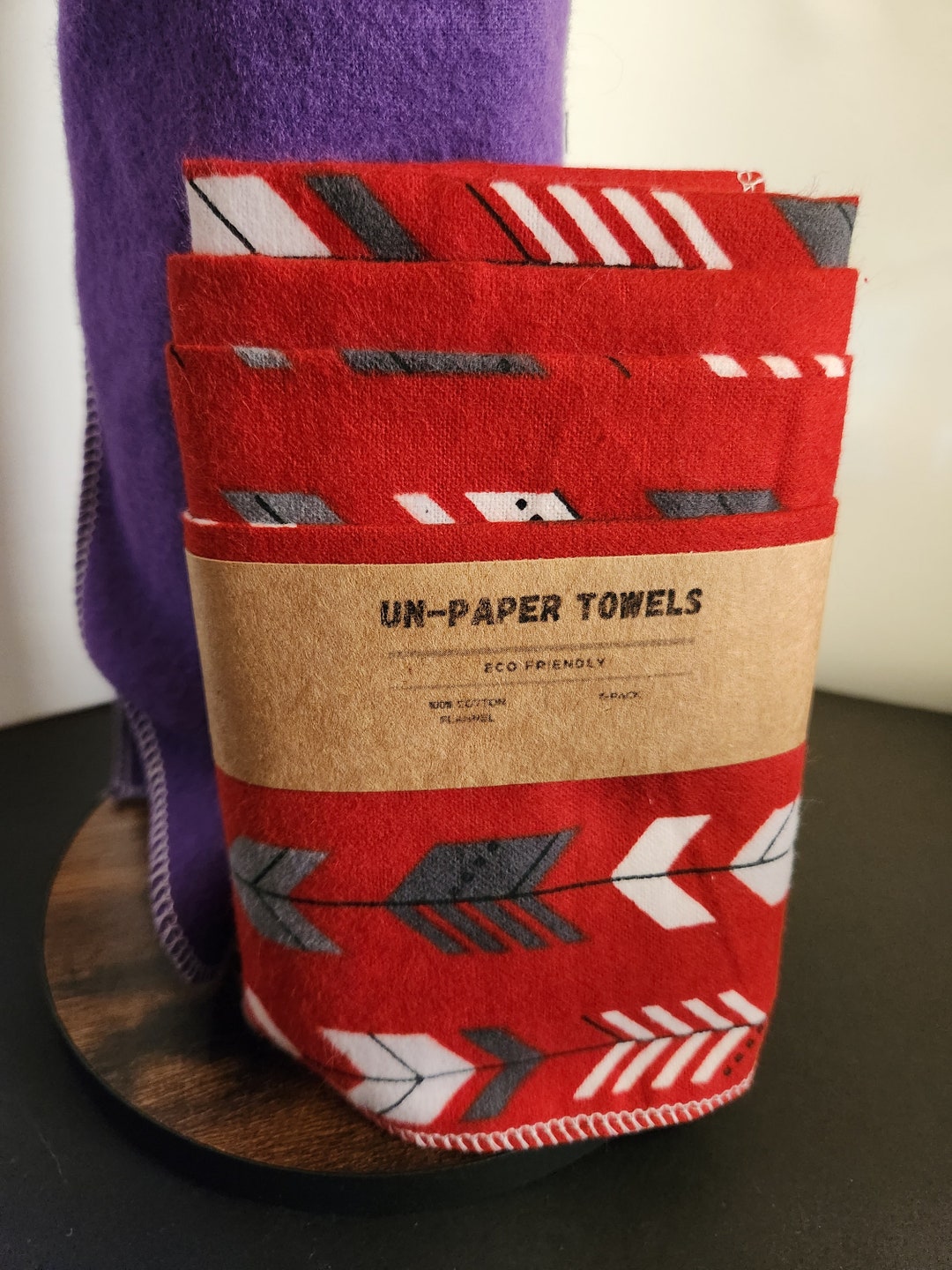 Unpaper Towel Reusable Paper Towels Eco Friendly Red Etsy