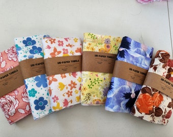 Un-Paper Towel - Reusable Paper Towels - Eco Friendly - Flowers