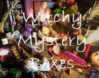 Witchy Mystery Box - Crystals, Wall Hangings, Herbs, Oracle Decks, Tarot Decks